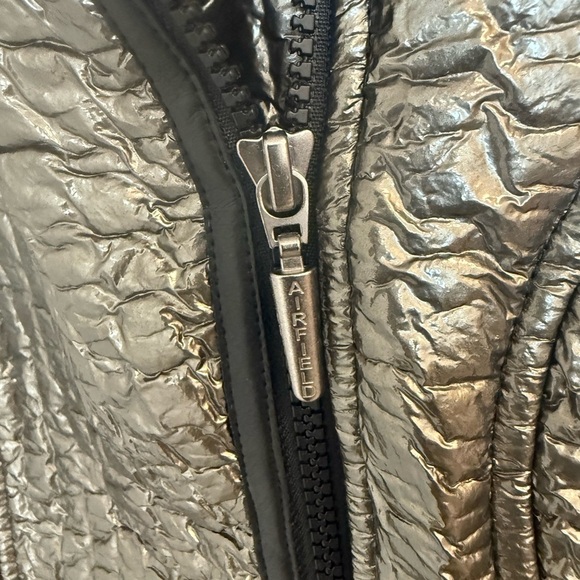Airfield M EUC chrome moto Quilted in Silver and Black - Picture 5 of 14